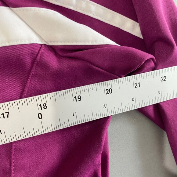 Nike Jacket Womens Size Medium Track purple white stretch full zip - Picture 5 of 9